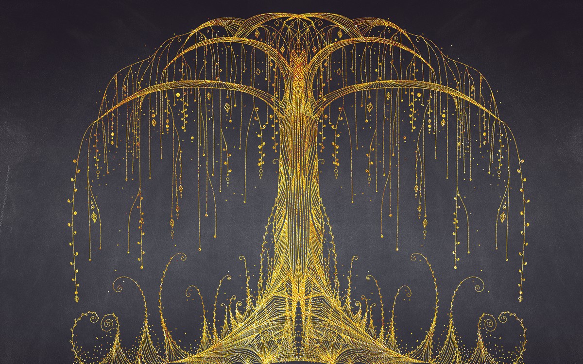 Янтарное волшебное дерево